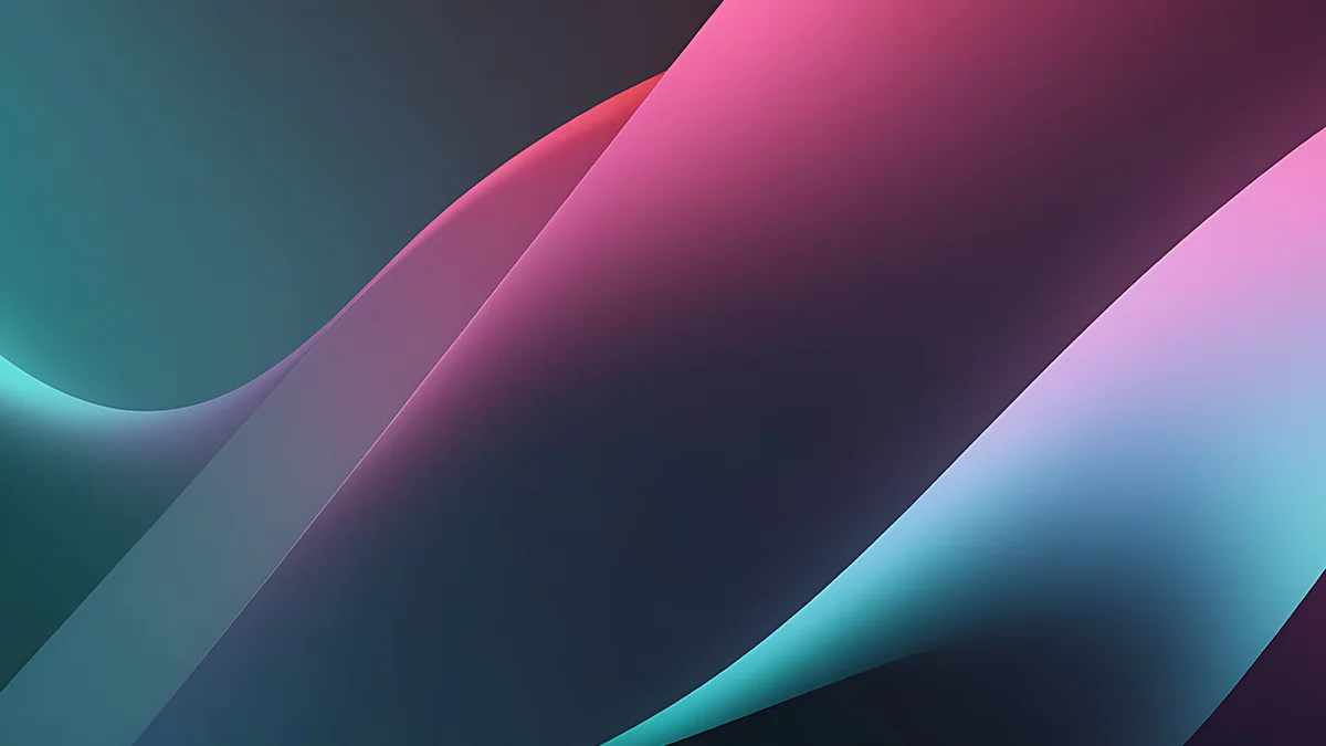 Turquoise and pink AI generated abstract image 
